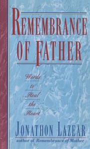 Cover of: Remembrance of Father | Jonathon Lazear