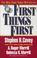 Cover of: First Things First