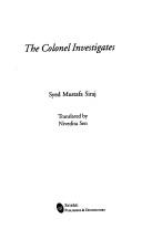 Cover of: The Colonel investigates