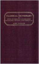 Cover of: A classical dictionary of Hindu mythology, and religion, geography, history, and literature by Dowson, John