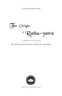 The origin of Ratha-yātrā by Bhativedānta Nārāyaṇa