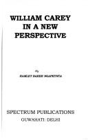 Cover of: William Carey in a new perspective