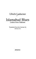 Cover of: Islamabad blues: letters from Pakistan