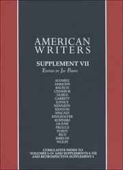 American Writers - Supplement VII (American Writers) by Jay Parini