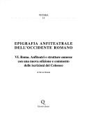 Cover of: Epigrafia anfiteatrale dell'occidente romano.