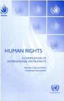 Cover of: Human rights: a compilation of international instruments.