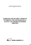 Cover of: Narrativa de ficción y público en España by María José Alonso Seoane