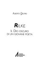Cover of: Rilke: il dio oscuro di un giovane poeta