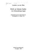 Cover of: Briefe an Johanna Sophie von Schaumburg-Lippe by Orléans, Charlotte-Elisabeth duchesse d'