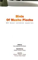 Cover of: Birds of Machu Picchu by Gino Cassinelli del Sante