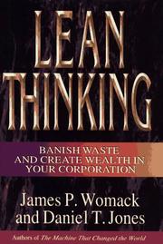 Lean thinking by James P. Womack