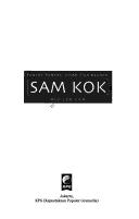Cover of: Sam Kok by Nio, Joe Lan