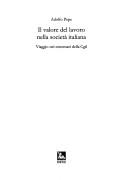Cover of: Il valore del lavoro nella società italiana: viaggio nei centenari della CGIL