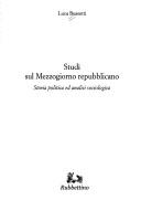 Cover of: Studi sul Mezzogiorno repubblicano by Luca Bussotti
