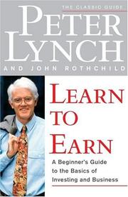 Cover of: Learn to Earn by Peter Lynch