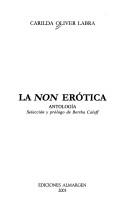 Cover of: La non erótica: antología
