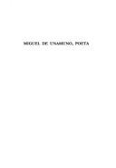 Cover of: Miguel de Unamuno, poeta