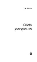 Cover of: Cuartos para gente sola