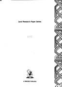 Cover of: Land research paper series.