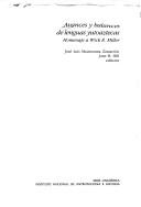 Cover of: Avances y balances de lenguas yutoaztecas: homenaje a Wick R. Miller