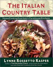 Cover of: The Italian Country Table: Home Cooking from Italy's Farmhouse Kitchens