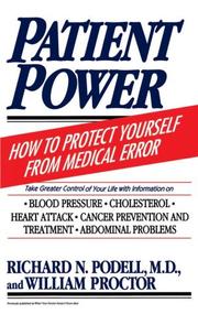 Cover of: Patient power by Richard N. Podell
