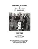 Cover of: Généalogie ascendante de Alphé Chevalier by Gabriel Drouin