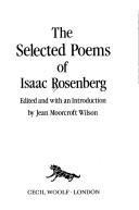Cover of: selected poems of Isaac Rosenberg | Isaac Rosenberg