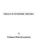 Cover of: Essays in economic history