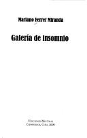 Cover of: Galería de insomnio