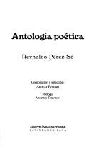 Cover of: Antología poética