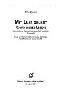 Cover of: Mit Lust gelebt by Norbert Jacques