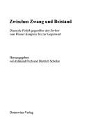 Cover of: Zwischen Zwang und Beistand: deutsche Politik gegenüber den Sorben vom Wiener Kongress bis zur Gegenwart