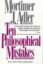 Cover of: Ten Philosophical Mistakes by Mortimer J. Adler