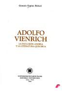 Cover of: Adolfo Vienrich: la inclusión andina y la literatura quechua