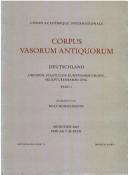 Cover of: Corpus vasorum antiquorum.