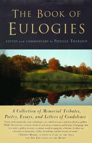 Cover of: The book of eulogies by edited with commentary by Phyllis Theroux.