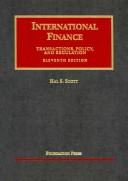 Cover of: International finance: transactions, policy, and regulation