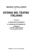 Storia del teatro italiano by Apollonio, Mario