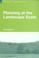 Cover of: Planning at the landscape scale