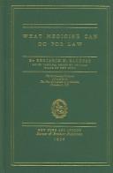 Cover of: What medicine can do for law by Benjamin N. Cardozo
