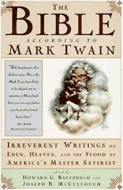 Cover of: The Bible According to Mark Twain by Joseph B. Mccullough