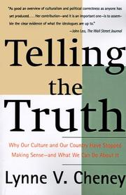 Cover of: Telling The Truth by Cheney, Lynne V.