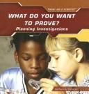 Cover of: Planning investigations by Barbara A. Somervill