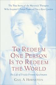 Cover of: To Redeem One Person Is to Redeem the World