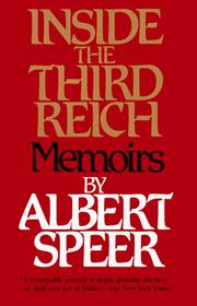 Cover of: Inside the Third Reich by Albert Speer