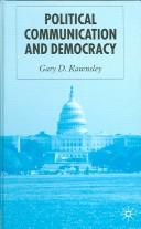 Cover of: Political communication and democracy