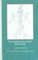 Cover of: Unveröffentlichte Aufsätze