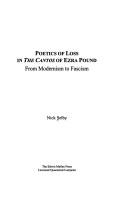 Poetics of loss in the Cantos of Ezra Pound