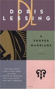 Cover of: A proper marriage: a complete novel from Doris Lessing's masterwork Children of violence.